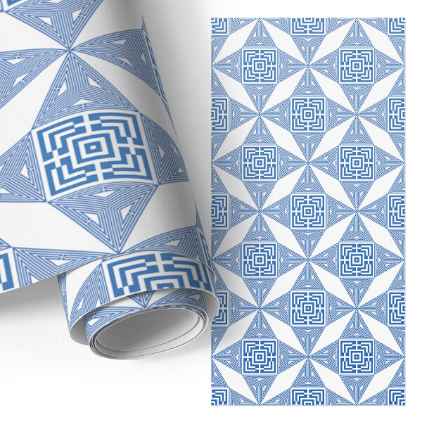 Fólia na nábytok s motívom gréckej mozaiky