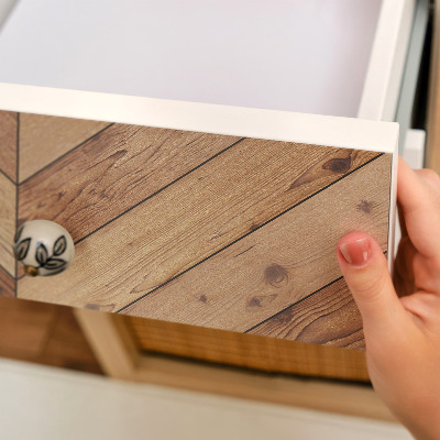 Lepiaca tapeta na nábytok s motívom parkiet v rybom vzore