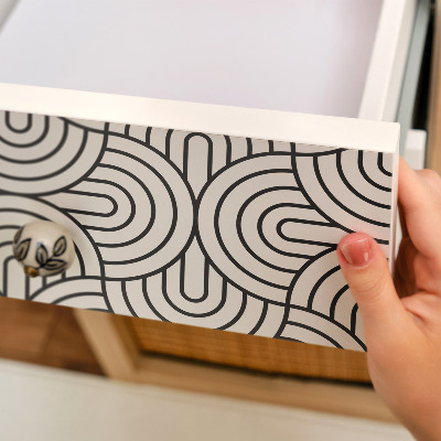 Fólia na nábytok s geometrickým vzorom