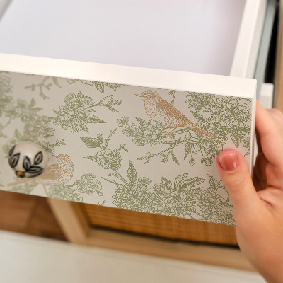 Samolepiaca fólia na nábytok s botanickým vzorom