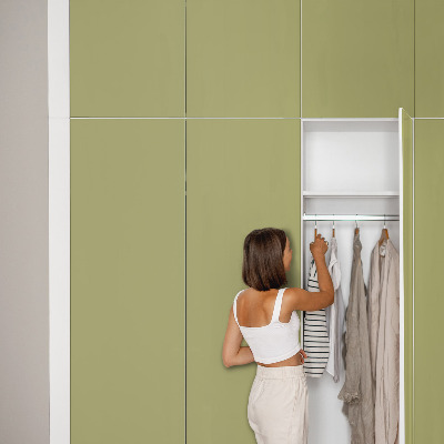 Samolepiaca fólia na nábytok v zelenom vinobranom dizajne