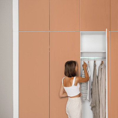 Nalepovacia fólia na nábytok v pastelovo oranžovom odtieni