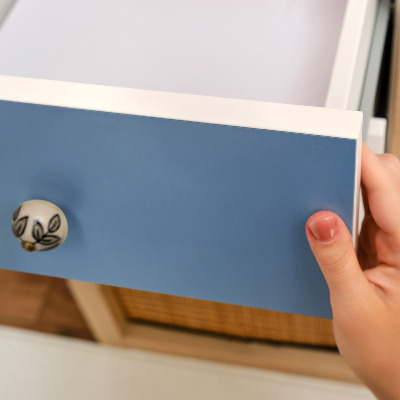 Nábytková fólia v modrej farbe