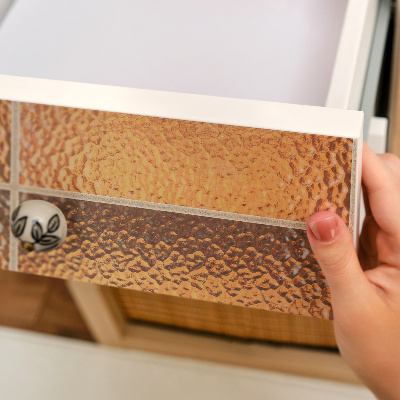 Fólia na nábytok s motívom sklenených tvárnic