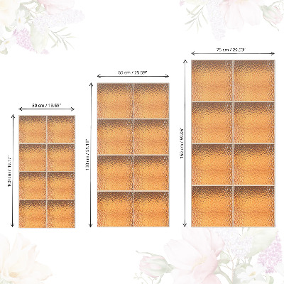 Fólia na nábytok s motívom sklenených tvárnic