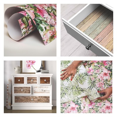 Samolepiaca fólia na nábytok s drevenou textúrou