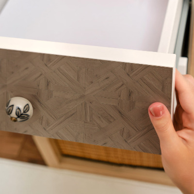 Nábytková fólia s motívom drevenej symetrie