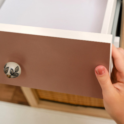 Nábytková fólia v tmavoranžovej farbe