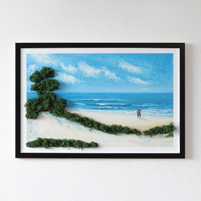 Živý obraz z machu Milenci na pláži