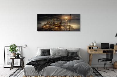 Sklenený obraz Lucerna mraky plavidiel
