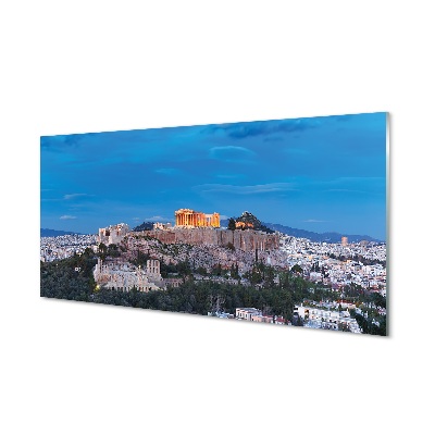 Sklenený obraz Grécko Panorama v Aténach