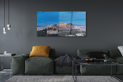 Sklenený obraz Grécko Panorama v Aténach