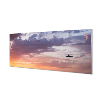 Obraz na skle Zamračené oblohy ľahké lietadlá