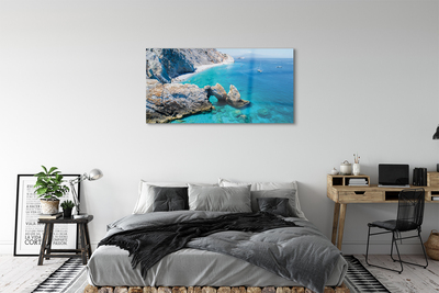 Sklenený obraz Grécko Beach brehu mora
