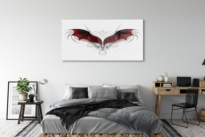 Sklenený obraz drakom krídla