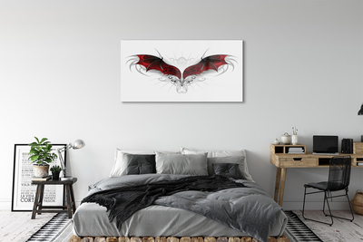 Sklenený obraz drakom krídla