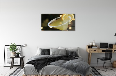 Obraz na skle koktail citrón