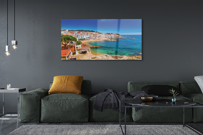 Sklenený obraz Španielsko coast beach city