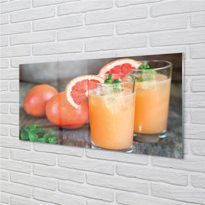 Obraz na skle grapefruit koktail