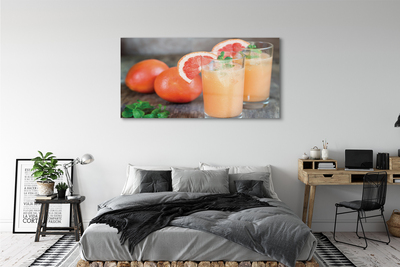 Obraz na skle grapefruit koktail