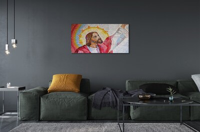 Sklenený obraz mozaika Jesus