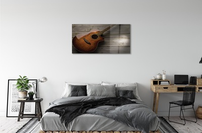 Obraz na skle gitara