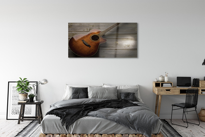 Obraz na skle gitara