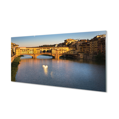 Sklenený obraz Taliansko Sunrise mosty