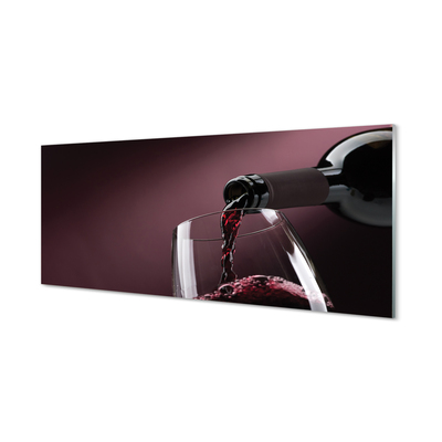 Obraz na skle Maroon biele víno