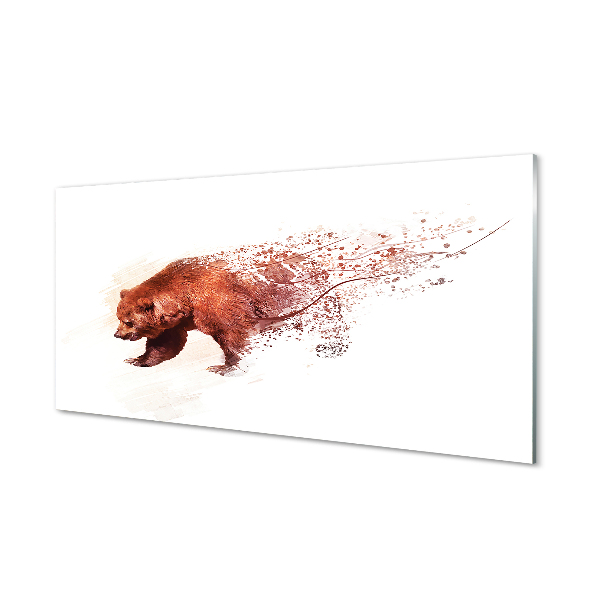 Obraz na skle medveď