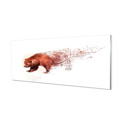 Obraz na skle medveď