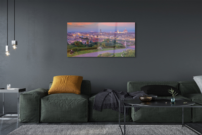 Sklenený obraz rieka Taliansko Panorama