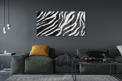 Sklenený obraz zebra fur