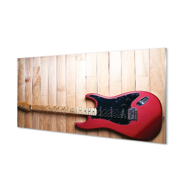 Obraz na skle Elektrická gitara