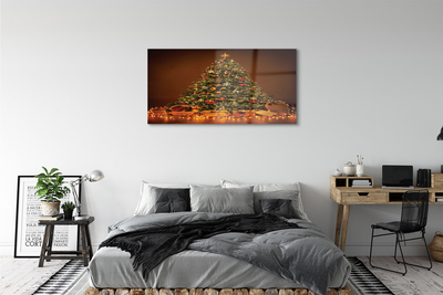 Sklenený obraz Vianočné osvetlenie dekorácie darčeky