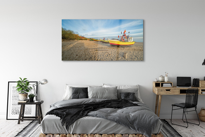 Sklenený obraz Gdańsk Beach lode sea