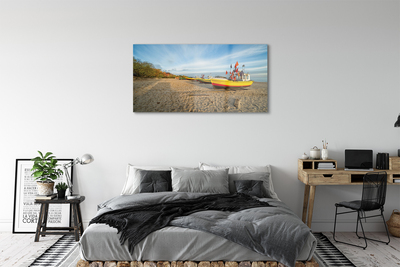 Sklenený obraz Gdańsk Beach lode sea