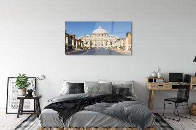 Sklenený obraz Katedrála Rím ulice budovy