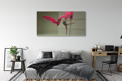 Sklenený obraz Baletka ružová Materiál