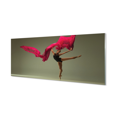 Sklenený obraz Baletka ružová Materiál