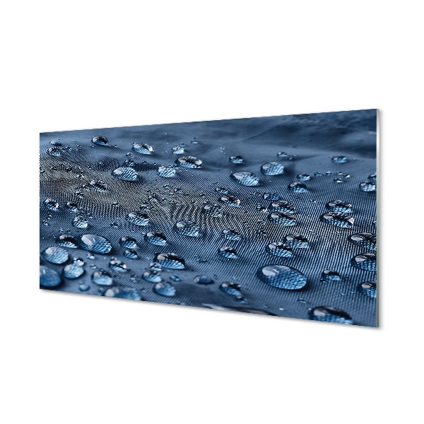 Obraz na skle Vodné kvapky makro