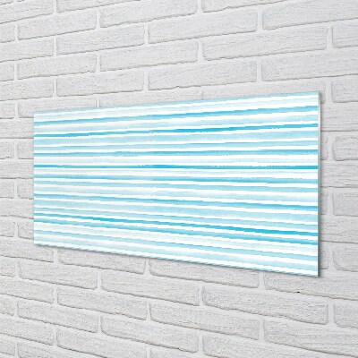 Sklenený obraz modré pruhy