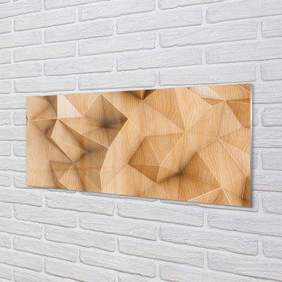 Obraz na skle Solid mozaika drevo