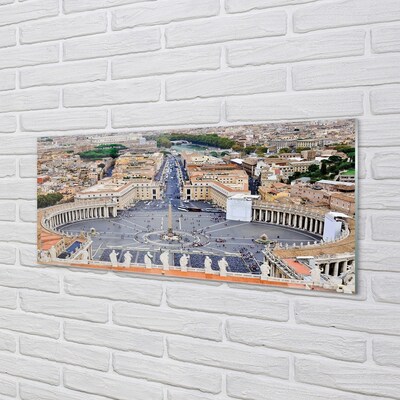 Sklenený obraz Rome Vatican square panorama