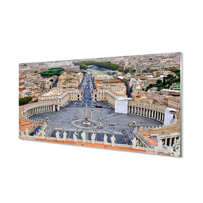 Sklenený obraz Rome Vatican square panorama