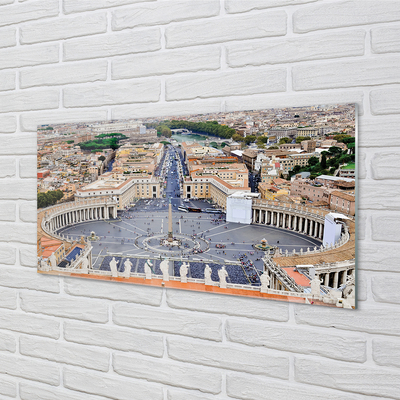 Sklenený obraz Rome Vatican square panorama