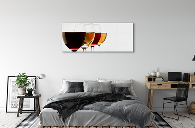 Obraz na skle poháre vína