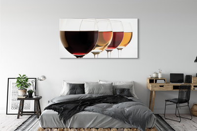 Obraz na skle poháre vína