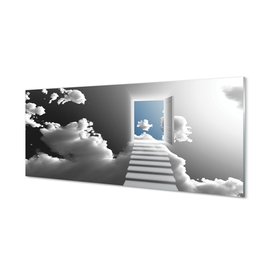 Sklenený obraz Sky schodisku dvere