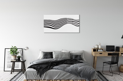 Sklenený obraz Zebra pruhy vlna